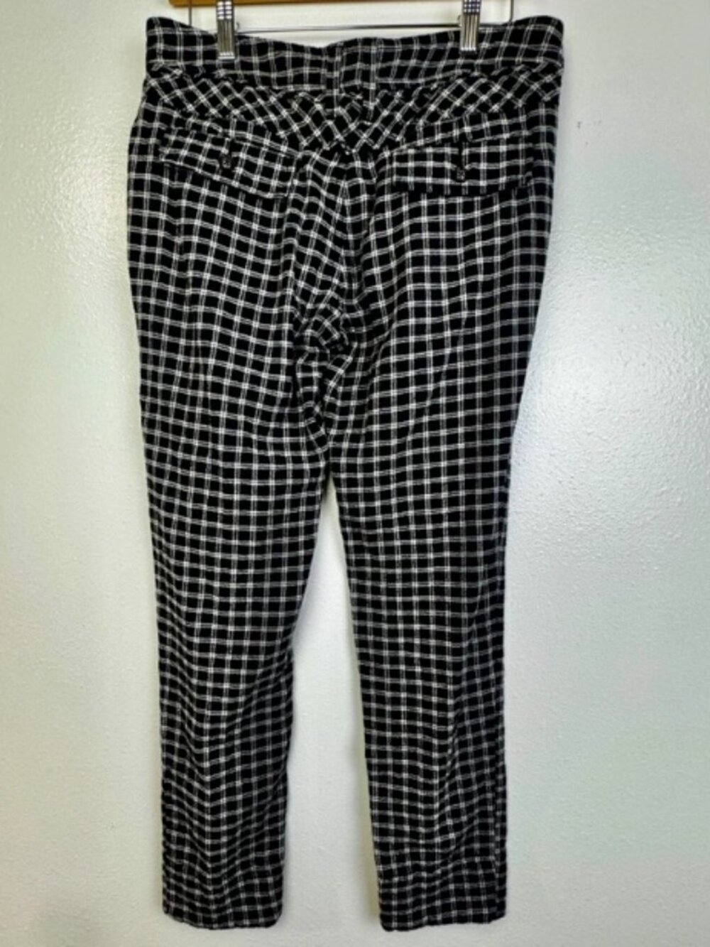 Black Plaid Pants - Picture 2 of 2